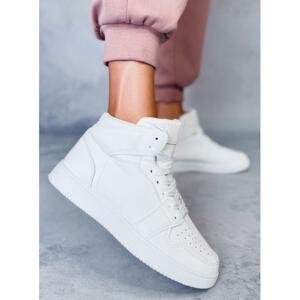 Vysoké dámské Sneakersy bílé barvy