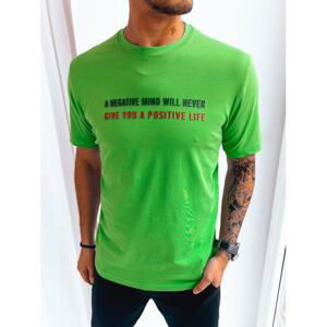 Zelené pánské triko s nápisem