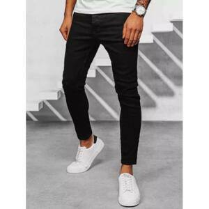 Černé pánské džíny se zúženými kalhotami
