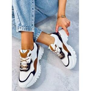 Bílé dámské Sneakersy s vysokou podrážkou