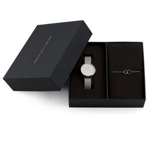 Daniel Wellington SET Combo Petite 32 S White, Elan Unity Bracelet S 175mm