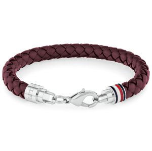 Tommy Hilfiger Elegantní pánský náramek z červené kůže 2790547