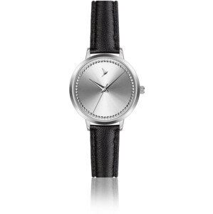 Emily Westwood Poppy Black Leather Watch EEO-B029S