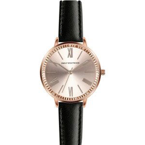 Emily Westwood Melissa Black Leather Watch EEK-B029R