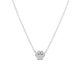 AGAIN Jewelry Stříbrný náhrdelník Tlapka AJNA0026