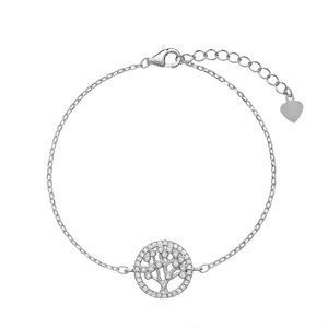 AGAIN Jewelry Oblíbený stříbrný náramek Strom života AJNR0009