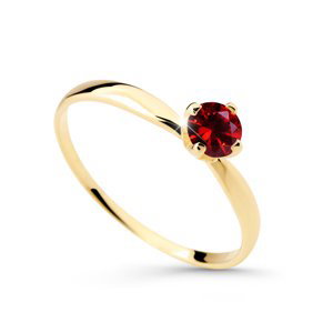 Cutie Diamonds Půvabný prsten ze žlutého zlata s rubínem DZ6726-2365-RU-X-1 51 mm
