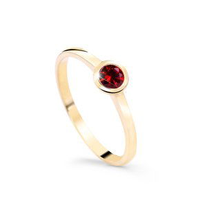 Cutie Diamonds Okouzlující prsten ze žlutého zlata s rubínem DZ8004-RU-X-1 65 mm