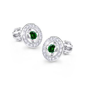 Cutie Diamonds Jedinečné náušnice z bílého zlata se smaragdy a diamanty DZ6413-1988-30-SM-X-2