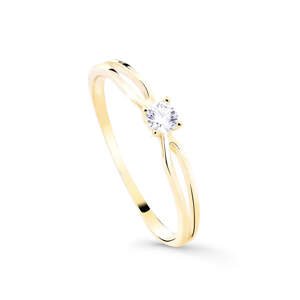 Cutie Jewellery Něžný třpytivý prsten ze zlata Z8027-10-X-1 62 mm