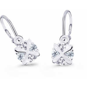 Cutie Jewellery Něžné dětské náušnice z bílého zlata C2753-10-X-2 růžová