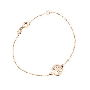 Cutie Jewellery Náramek z růžového zlata Strom života Z5030-60-X-4