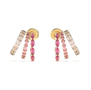 Guess Dámské pozlacené náušnice Crazy Earrings JUBE03307JWYGPKT/U