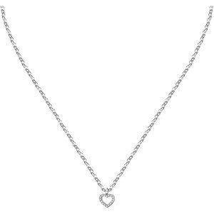 La Petite Story Romantický ocelový náhrdelník se srdíčkem Silver LPS10ASD23