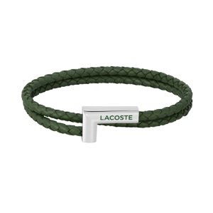 Lacoste Zelený kožený náramek Swarm 2040151