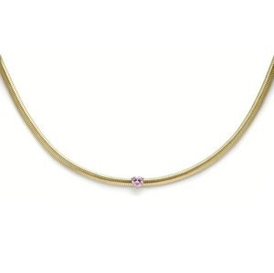 Liu Jo Romantický pozlacený náhrdelník se srdíčkem Choker LJ2237
