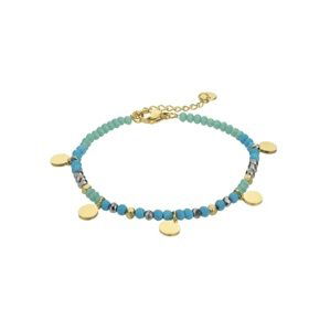 Marc Malone Korálkový náramek Gianna Blue Bracelet MCB23006G