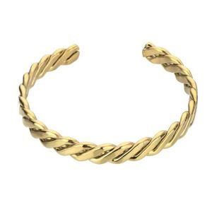 Marc Malone Stylový pevný náramek Tatum Gold Bracelet MCB23052G