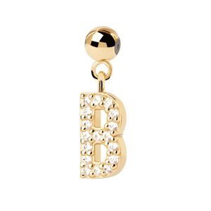 PDPAOLA Pozlacený přívěsek "B" Charms CH01-051-U