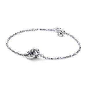 Pandora Nádherný stříbrný náramek Signature 592742C01 18 cm