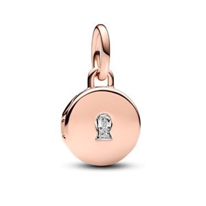 Pandora Bronzový přívěsek Otevírací medailonek Rose 783066C01