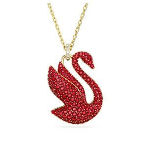 Swarovski Oslnivý pozlacený náhrdelník s Labutí Iconic Swan 5649773