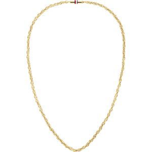 Tommy Hilfiger Slušivý náhrdelník z pozlacené oceli Ropse Chain 2790498