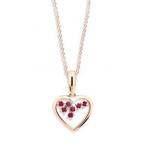 Cutie Jewellery Romantický přívěsek z růžového zlata Z6299-1606-40-40-X-4