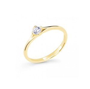 Cutie Jewellery Jemný prsten ze žlutého zlata Z6721-2957-10-X-1 60 mm