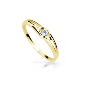 Cutie Jewellery Jemný zásnubní prsten ze žlutého zlata Z6814-1633-10-X-1 57 mm