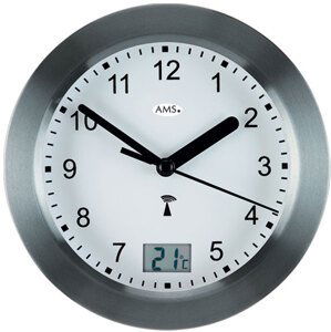 AMS Design Rádiově řízené nástěnné hodiny s teploměrem 5925