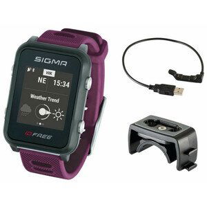 Sigma Pulsmetr iD.FREE Plum 24110