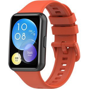 4wrist Silikonový řemínek pro Huawei Watch FIT 2 - Orange