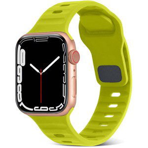 4wrist Silikonový řemínek pro Apple Watch - 42/44/45/49 mm - Fluorescent Green