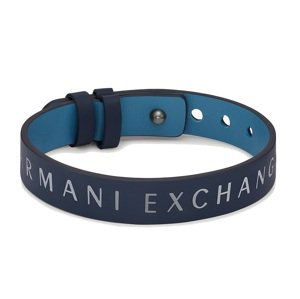 Armani Exchange Stylový pánský kožený náramek AXG0106040