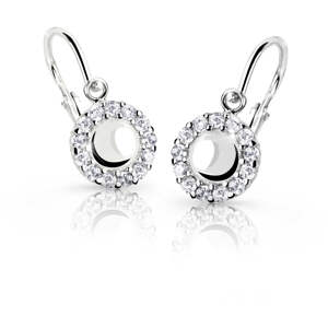 Cutie Jewellery Dětské náušnice z bílého zlata C2750-10-X-2 růžová