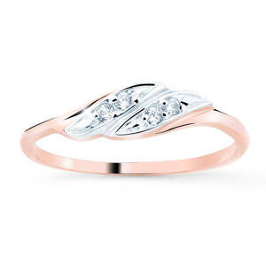 Cutie Jewellery Půvabný prsten z bílého zlata se zirkony Z8021–10-X-4 62 mm