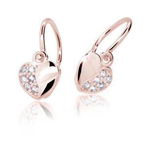 Cutie Jewellery Dětské náušnice z růžového zlata C2160-10-X-4 světle modrá