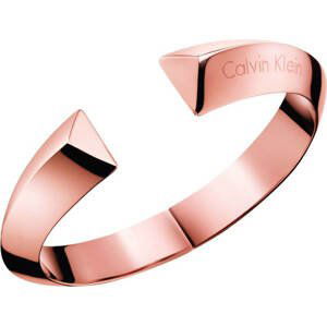 Calvin Klein Otevřený ocelový náramek Shape KJ4TPD10010 5,4 x 4,3 cm - XS