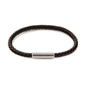 Calvin Klein Moderní kožený náramek Braided 35000102