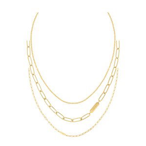 Calvin Klein Sada pozlacených ocelových náhrdelníků Defiant 35000433