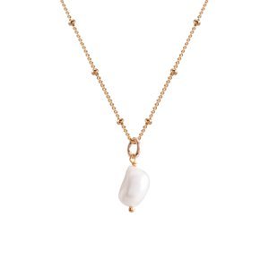 Decadorn Něžný pozlacený náhrdelník s pravou perlou Sea