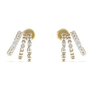 Guess Dámské pozlacené náušnice Crazy Earrings JUBE03307JWYGT/U