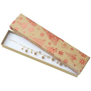 JK Box Vánoční dárková papírová krabička KX-9/A7