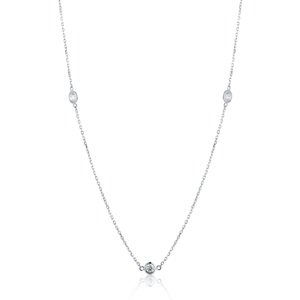 JVD Dlouhý elegantní náhrdelník se zirkony SVLN0465X75BI90