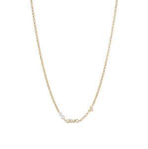 Liu Jo Romantický pozlacený náhrdelník s perličkami Icona LJ1692