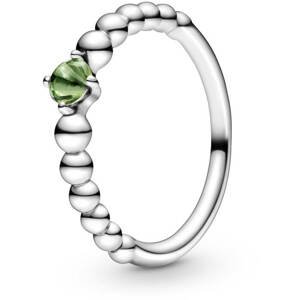 Pandora Stříbrný prsten pro ženy narozené v srpnu 198867C10 60 mm
