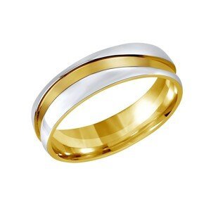 Silvego Snubní ocelový prsten pro muže a ženy MARIAGE RRC2050-M 57 mm