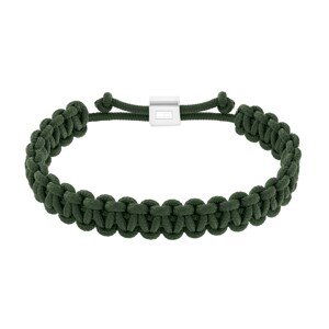 Tommy Hilfiger Zelený paracord náramek Braided 2790495