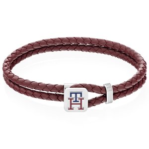 Tommy Hilfiger Slušivý kožený náramek Monogram 2790533